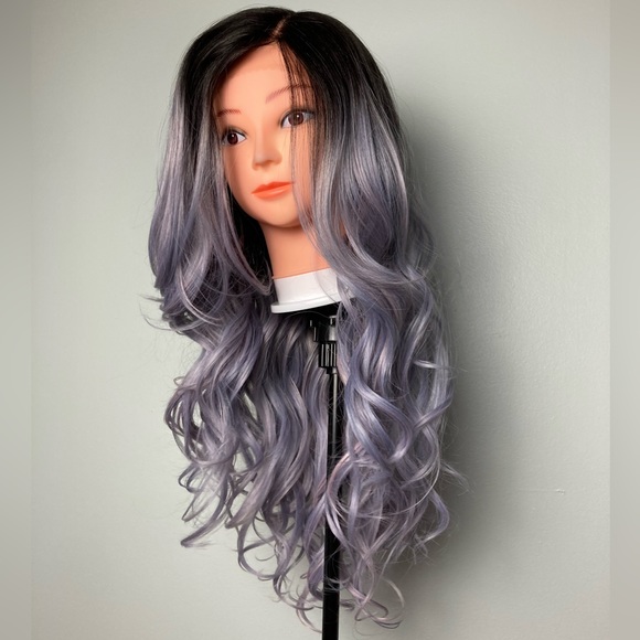 Ombré Purple Lace Front Wig